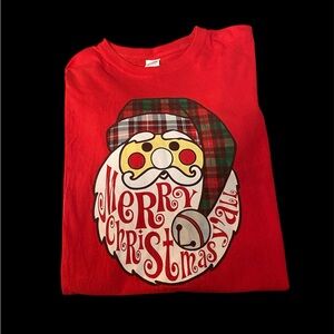 Gildan Red Merry Christmas Y'all Short Sleeve Tee